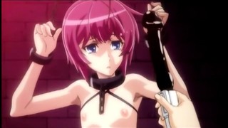Chained teenie anime boy gets his virgin asshole plowed