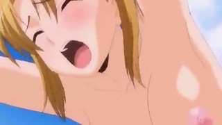 Dibujos animados hentai de la orgía de la playa adolescente