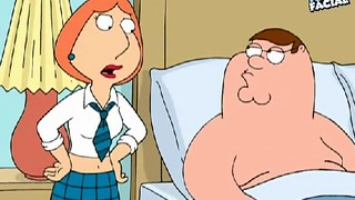 Lois Griffin rides on a hard cock