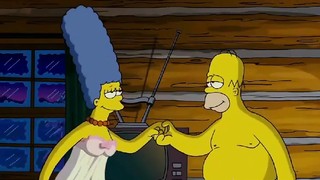 Homer Simpson folla Marge (sexo animado)