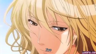 Blonde hentai babe gets fucked