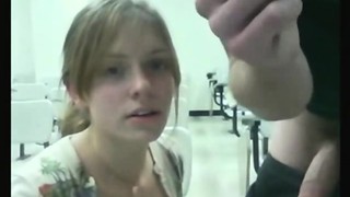 Crazy Schoolgirl Sucks Cock In Class