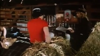 Classic porn movie in the barn