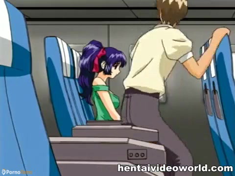 Airplane Sex Porn Animated - A threesome, a blowjob on the plane and a new slut for the collection -  Hentai Â» PornoReino.com
