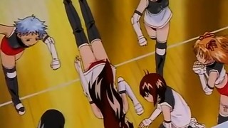 Cena de sexo quente com anime girl em copos
