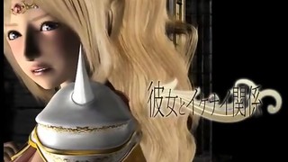 Hentai blonde in sexy costume fucking