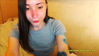 Tattooed and Pierced Russian Teen Small Skinny and Tight