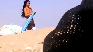 A pervert on a nudist beach