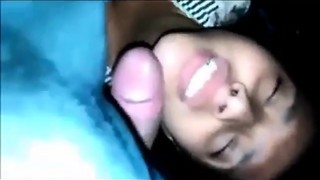 Brazilian girl pussy and mouth fuck