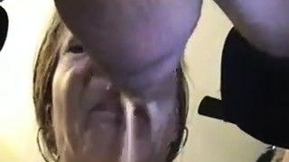 Deep throat and a finger in the man's ass - Impressive ejaculation