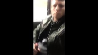 Boy masturbates on a bus