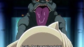 Blonde raped by a monster with tentacles - Hentai