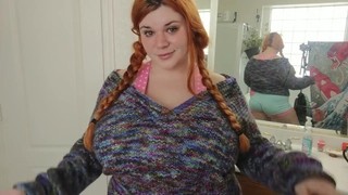 BBW Redhead shows off her outfits
