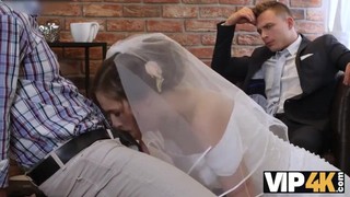 Bride fucked by rich guy on wedding day